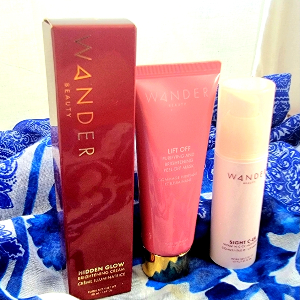 Full Sized Wander Beauty Hidden Glow, Sight C-Er, Lift Off Mask bundle